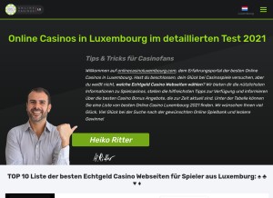 How onlinecasinoluxembourg.com looks like on a tablet such as an iPad.