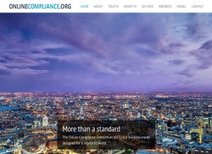 How onlinecompliance.org looks like on a tablet such as an iPad.