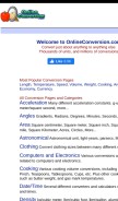 How onlineconversion.com looks like on a mobile device such as an iPhone.