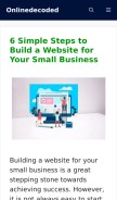 How onlinedecoded.com looks like on a mobile device such as an iPhone.