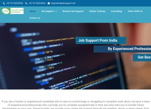 How onlinejobsupport.net looks like on a tablet such as an iPad.