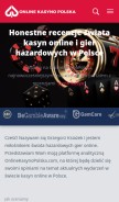 How onlinekasynopolska.com looks like on a mobile device such as an iPhone.