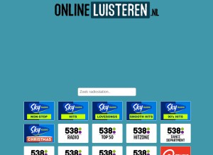 How onlineluisteren.nl looks like on a tablet such as an iPad.