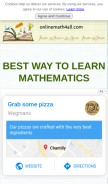How onlinemath4all.com looks like on a mobile device such as an iPhone.