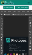 How onlinephotoshops.com looks like on a mobile device such as an iPhone.