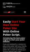 How onlinepokerscript.com looks like on a mobile device such as an iPhone.