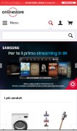 How onlinestore.it looks like on a mobile device such as an iPhone.