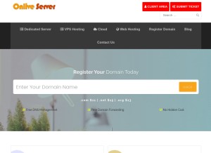 How onliveserver.org looks like on a tablet such as an iPad.