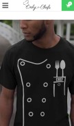 How onlyforchefs.com looks like on a mobile device such as an iPhone.