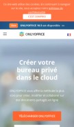 How onlyoffice.com looks like on a mobile device such as an iPhone.