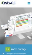 How onpage.com looks like on a mobile device such as an iPhone.