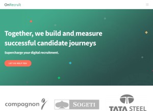 How onrecruit.net looks like on a tablet such as an iPad.