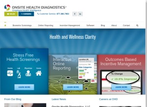 How onsitehd.com looks like on a tablet such as an iPad.