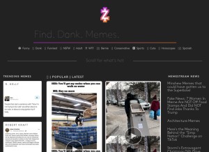 How onsizzle.com looks like on a tablet such as an iPad.