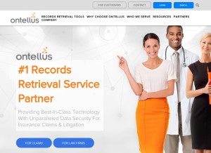 How ontellus.com looks like on a tablet such as an iPad.