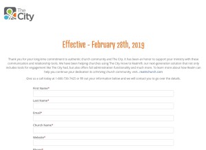 How onthecity.org looks like on a tablet such as an iPad.
