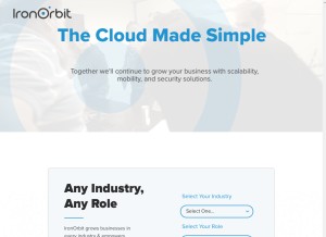 How onthenetoffice.com looks like on a tablet such as an iPad.