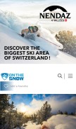 How onthesnow.com looks like on a mobile device such as an iPhone.