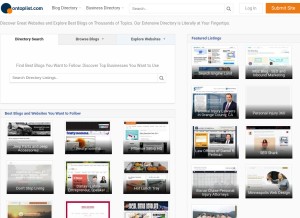 How ontoplist.com looks like on a tablet such as an iPad.