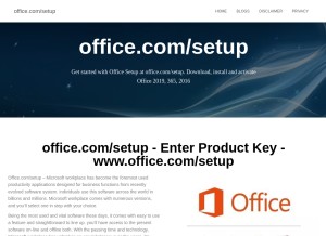 How ooffiice-setup.com looks like on a tablet such as an iPad.