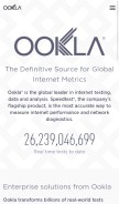 How ookla.com looks like on a mobile device such as an iPhone.