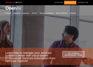 How openair.com looks like on a tablet such as an iPad.