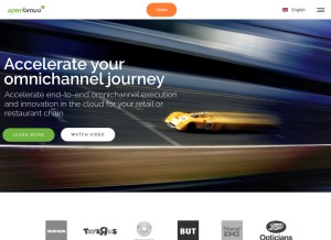 How openbravo.com looks like on a tablet such as an iPad.