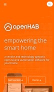How openhab.org looks like on a mobile device such as an iPhone.