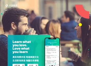 How openlanguage.com looks like on a tablet such as an iPad.