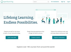 How openlearning.com looks like on a tablet such as an iPad.