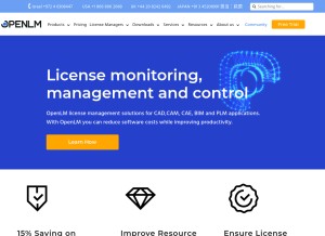 How openlm.com looks like on a tablet such as an iPad.