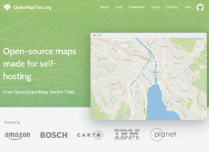 How openmaptiles.org looks like on a tablet such as an iPad.