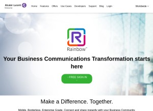 How openrainbow.com looks like on a tablet such as an iPad.