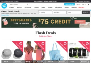 How opensky.com looks like on a tablet such as an iPad.