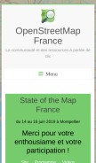 How openstreetmap.fr looks like on a mobile device such as an iPhone.