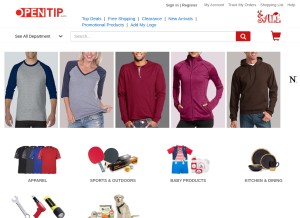 How opentip.com looks like on a tablet such as an iPad.