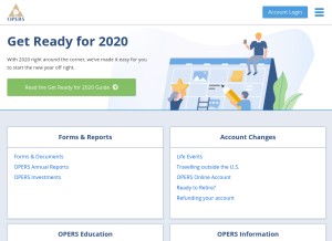 How opers.org looks like on a tablet such as an iPad.