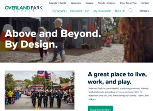 How opkansas.org looks like on a tablet such as an iPad.