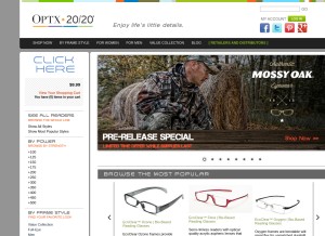 How optx2020.com looks like on a tablet such as an iPad.