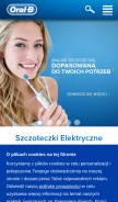 How oralb-blendamed.pl looks like on a mobile device such as an iPhone.