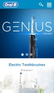 How oralb.ca looks like on a mobile device such as an iPhone.