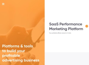 How orangear.com looks like on a tablet such as an iPad.