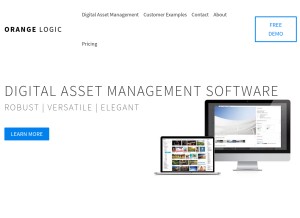 How orangelogic.com looks like on a tablet such as an iPad.