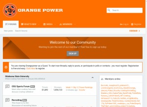 How orangepower.com looks like on a tablet such as an iPad.