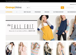 How orangeshine.com looks like on a tablet such as an iPad.