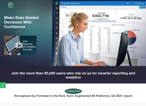 How orbitanalytics.com looks like on a tablet such as an iPad.