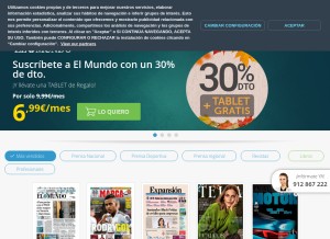 How orbyt.es looks like on a tablet such as an iPad.