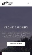 How orchidssalisbury.in looks like on a mobile device such as an iPhone.