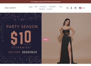 How ordchic.com looks like on a tablet such as an iPad.