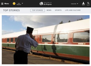 How oregonlive.com looks like on a tablet such as an iPad.